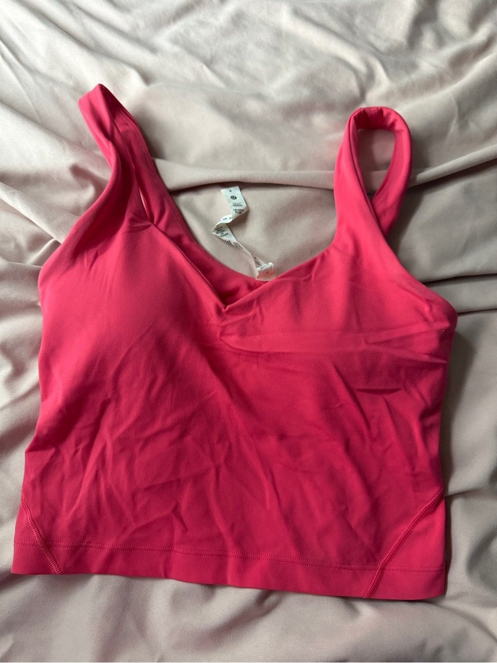 Pinkish Orange Crop Tank Top